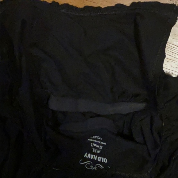 Black ruched cotton tank - Picture 4 of 4